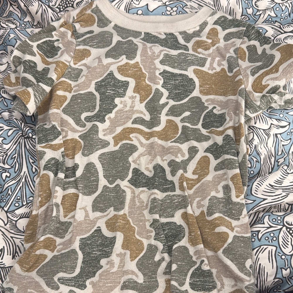 Camo Print Kids Short Sleeve Tee